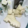 Boots Designer Martin Desert Boots High Obcowanie Kidek Buty damskie skórzane buty vintage litera klamra