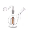 도매 6 암 트리 Perc 유리 봉인 다채로운 물 Bubbler Dab Rig Bong with 14mm Male Oil Burner Bowl Ashcatcher Hockah