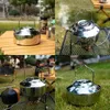 Hip Flasks Outdoor Stainless Steel Kettle Locking Handle Camping Hung Pot Portable Coffee Picnic Cooker 1L Teapot Hiking Supplies