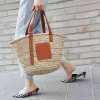 Torba plażowa swobodne rattan duże pojemności projektanta wiklinowe tkane torebki torebki letnie plażowe torby słomkowe dama kosza podróży torebka CXG8255-8