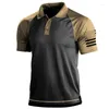 Polos pour hommes 2023 Été Militaire Tactique Polo Hommes T-shirt À Manches Courtes Vêtements Hauts T-shirts En Plein Air Mâle T-shirts