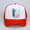 Ball Caps Anime Attack On Titan Baseball Hat Printed Cotton Dad Outdoor Mesh Snapback