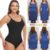 Cintura barriga shaper bodysuits shapewear corpo magro lalamelon suavizar virilha aberta alças ajustáveis ternos controle levantamento de bunda 230825