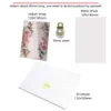 Cartes de voeux 10x Boho Floral Vellum Invitations de mariage avec enveloppe transparente pour Quinceanera Sweet 16 fête d'anniversaire 230824