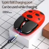 3.0 + 5.2 Souris sans fil Bluetooth rechargeable Mini optique USB Mause Dual Mode 3D Cartoon Souris silencieuses pour ordinateur portable PC Kid Q230825