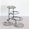 TEA TRAYS 3 Tier Serving Tray Mini Cake Cupcake Stand Löstagbar för festhem