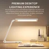 Lampy stołowe Desklamp ModernDesign Touch Concontrol Ochrona Oczy Lampa Lampa 10W Szybka bezprzewodowa ładowarka nocna światło na biurze domowe