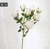 Decorative Flowers 1Pc 7-Head Imitation Rose Artificial Flower Ins Nordic Style Retro Dining Table Tabletop Decorations Home Ornaments