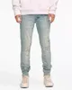 Kvinnors jeans lila varumärke jeans ny lanseringsdesigner ksubi herres smala fit casual true