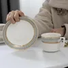 Tazze Tazza da caffè Set da tè pomeridiano in ceramica di lusso piccolo e squisito di fascia alta