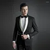 Herenpakken Bruidegom Witte Smoking Mannen Met Broek Trouwpak Kostuum Homme Mariage Bruidsjonkers Dragen 2 Stuk Terno Masculino Traje hombre