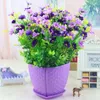 Dekorativa blommor cymbidiumhoppning Simulering Flower Bonsai Set Artificial Daisy Living Room Table Decoration Inomhus inomhus