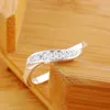 Wedding Rings Whosale Price Beautiful Silver Crystal Ring Noble Fashion Women Lady Jewelry CZ Zircon Stamped