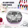 Nail Dryers 45LEDs Powerful UV LED Dryer For Drying Gel Polish Portable Design With Large LCD Touch Screen Smart Sensor Lamp 230825