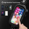 Sacos de ciclismo ROCKBROS Bolsa de bicicleta à prova d'água Touch Screen Ciclismo Bolsa Top Front Tube Frame MTB Road Bike Bag 6.5 Phone Case Acessórios de bicicleta 230824