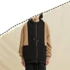 Men's Hoodies Contrast Color Sweater Loose Heavy Fleece Coat Raglan Hooded Zipper Shirt For Lovers In Autumn And Winter