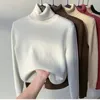 女性のセーター女性タートルネックセーター秋の冬エレガント濃い暖かい長袖プルオーバー女性基本的なセーターカジュアルジャンパートップ230825
