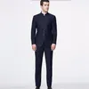 Custom Made Men Suits classic Blazer Mandarin Collar Fashion Elegance Suits Custom Made Dress Suits jacket and Pants267B