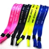 Otros suministros para fiestas de eventos 100 piezas Pulseras de tela Color Distanciamiento social Pulseras personalizadas para bodas 230824