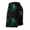 Herenshorts Snowboard Board Zomer Sport Sport Surf Strand Korte broek Heren Sneldrogend Grappige print Grote maten zwembroek