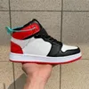 Jumpman 1 мужские баскетбольные туфли спортивные кроссовки кроссовки высокие темные мокки Чикаго Обсидиан Белый Счастливый зеленый открытый 1s Женщины 36-47 GY