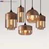 IWHD Nordic Modern LED Pendant Lights Fixtures Bedroom Dinning Living Room Light Wood Color Glass Hanging Lamp Luminaria HKD230825