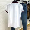 Designer luxury casual fashion pullover T-shirt polo shirt slim-fit men and women breathable without shrinkage