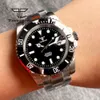 Wristwatches Tandorio NH35A 40mm Stainless Steel 20Bar Automatic Men's Dive Watch Sapphire Glass Black Dial Date Screw Crown 120-Click Bezel 230825