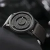 Relógios de pulso Dom Tendência Conceito Personalidade Relógio Masculino Criativo Ponteiro de Rolagem Força Magnética Relógio de Moda para Homens À Prova D 'Água 230825