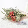 Dekorative Blumen Getrockneter Blumenstrauß Kunst DIY Manuelle Pflanzen Anordnung Kollokation Pografie Requisiten Gypsophila Home Party Dekoration