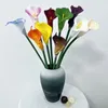 Kwiaty dekoracyjne sztuczny pu gięty hak calla lilia kwiaty na imprezy rodzinne