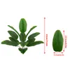 Fleurs décoratives 1 pièce 65 cm plante artificielle grande Simulation feuille de bananier en plastique décoration de fête de mariage faux vert décor de jardin de maison