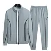 Herrspårsräkter Autumn Tracksuit Casual Men Set Zip Cardigan Baseball Jacket Pants 2 PCS Suits Jogging Sportswear Male Sweat Suit 5xl 6xl