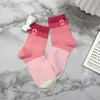 Socks Designer 2023 Summer New womens Hosiery Colored Colorful Soft Adhesive Letter Fashion Sweet Versatile Mid tube sock F8ER