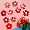 Katzenkostüme, 1020 Stück, Blumen-Hundehaarschleife, roter Stil, Valentinstag, dekorieren Sie Schleife mit Gummibändern für kleine Welpen, Zubehör 230825