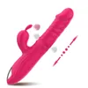 Бруки трусики кроличьи вибратор для женщин влагалище G Spot Spot Nipple Clitoris стимулятор, толкающий телескопический вращающийся фаллоимитатор для взрослых сексуальных игрушек 230824