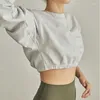 Hoodies femininos algodão oversize moletom manga longa pulovers correndo yoga jogger recortado com capuz harajuku feminino moletom com capuz roupas estéticas