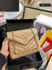 Modedesigner läder handväska messenger väska lady axel väska designer loulou moln väska väska väskan svart guld och silver kedja handväska myntväska
