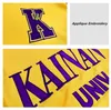 メンズジャケットKainan High School No4 Shinichi Maki Purple Yellow Basketball Team Zipper Coatカジュアルロングスリーブ刺繍スポーツジャケット230824