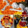 Decorative Flowers Artificial Marigold Halloween Silk Mexico For Birthday Party Diwali Thanksgiving Decor 2023