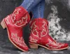 Autumn Cowboy Western Boots Ankle Women Casual Winter Snake Leather Cowgirl Booties Short Cossacks botas High Heels Shoes T230824 299