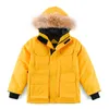 Kinder Designer Jacke Kleinkind Winterjacken Baby Parka Mantel Junge Mädchen Stickerei Kanadische Gans Dicke warme Mäntel Tops Outwear