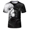 Men's T Shirts 2023 Summer Fashion Digital Printing Short-sleeved T-shirt Street Trend Casual Personalise Loose Y2k Tops Graphic