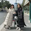 Женские траншеи Coats Winter Women Parka Fashion Long Toat с капюшоном с капюшоном Lake Shouth Snow Wear Cotton Padded Corean Cotton Catched T95