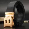 Bälten 2023 NYA FAMOUS BRAND BELE NY MANA DESIGNER Automatisk Buckle Cowhide Läder Men Belt lyxbälten för män Ceinture Homme L0825