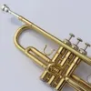 Japans high-end professionele trompet B-toon wit koperen oppervlak verguld trompet drietonig trompetinstrument