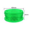 New Smoking Accessories Plastic Herb Crusher Grinders 3 Parts 40mm 60mm Tobacco Acrylic Grinder For Smoker