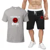 Męskie dresy Sokan Karate Bujinan Dojo 2023 Summer Ubrania Tacksuit T Shirt krótkie rękawowe garnitur sportowy 2 -częściowy zestaw