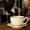Canecas Cerâmica Espresso Xícaras Pires Café China Cerâmica Viagem Fantasia Reutilizável Taza Ceramica Conjuntos de Chá 230825