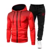 Mens Tracksuits hoodie kostym mode sik silkmärke